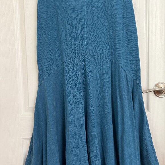 Anthropologie Daily Practice 100% Cotton V Neck Short Sleeve Maxi Dress Size S - Picture 3 of 10